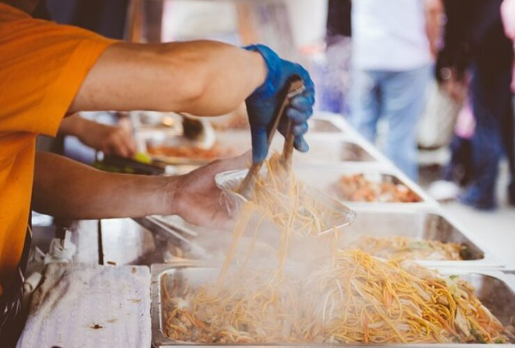 Puesto de wok street food
