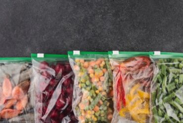 Bolsas de conservacion de alimentos con verduras