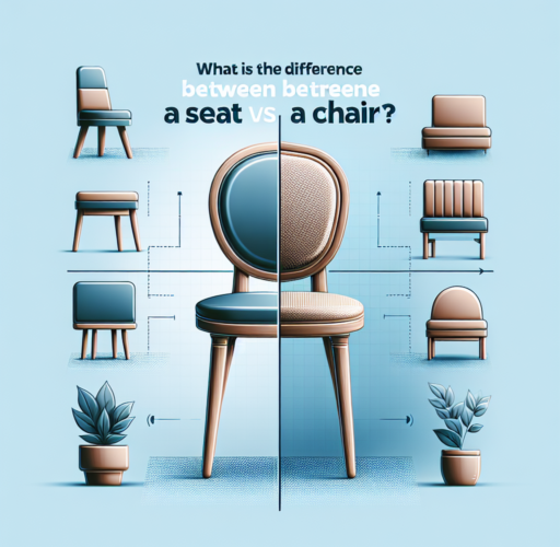 ¿Qué diferencia hay entre asiento y silla?