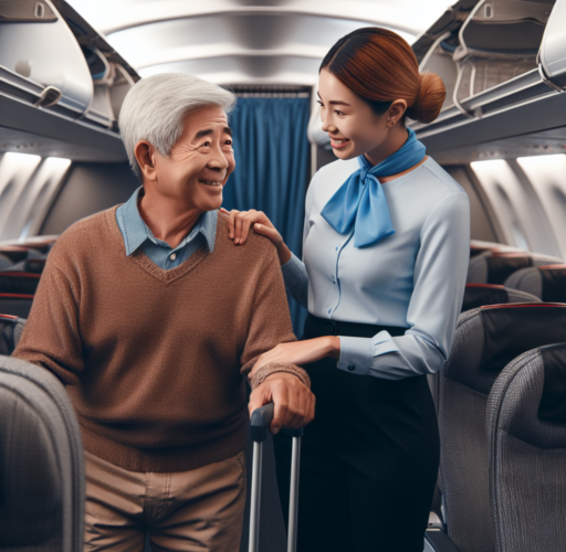 ¿Cómo puede viajar un adulto mayor en avión?