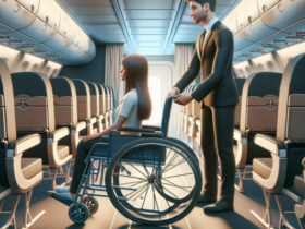 ¿Cómo viajan los discapacitados en avión?
