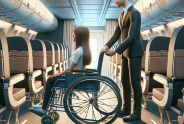 ¿Cómo viajan los discapacitados en avión?