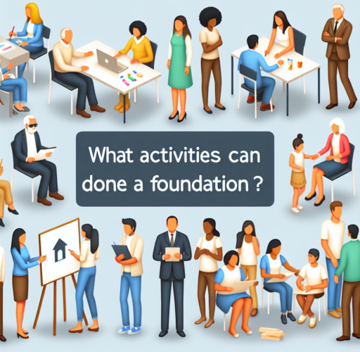¿Qué actividades se pueden hacer en una fundación?