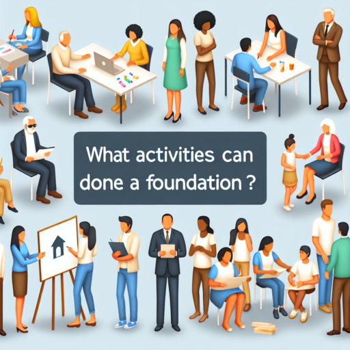 ¿Qué actividades se pueden hacer en una fundación?