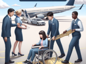 ¿Cómo suben a una persona en silla de ruedas a un avión?