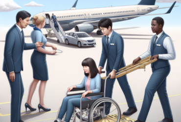 ¿Cómo suben a una persona en silla de ruedas a un avión?