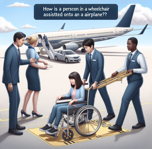 ¿Cómo suben a una persona en silla de ruedas a un avión?