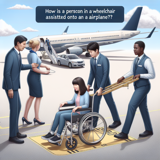 ¿Cómo suben a una persona en silla de ruedas a un avión?