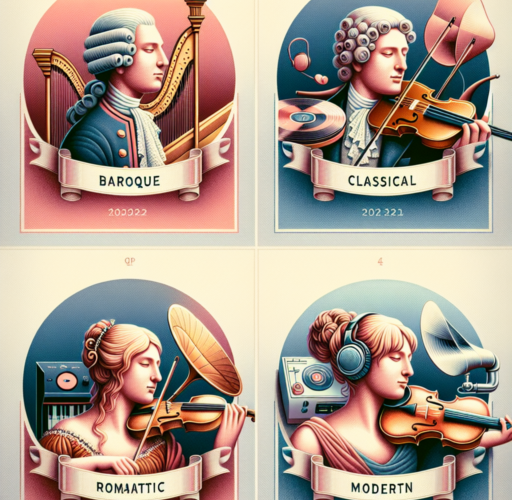 ¿Cuáles son los 4 grandes periodos de la música?