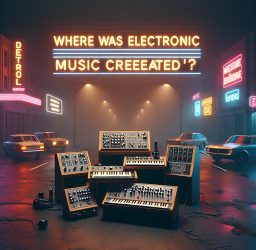 ¿Dónde se creó la música electrónica?