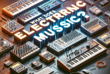 ¿Qué quiere decir música electrónica?