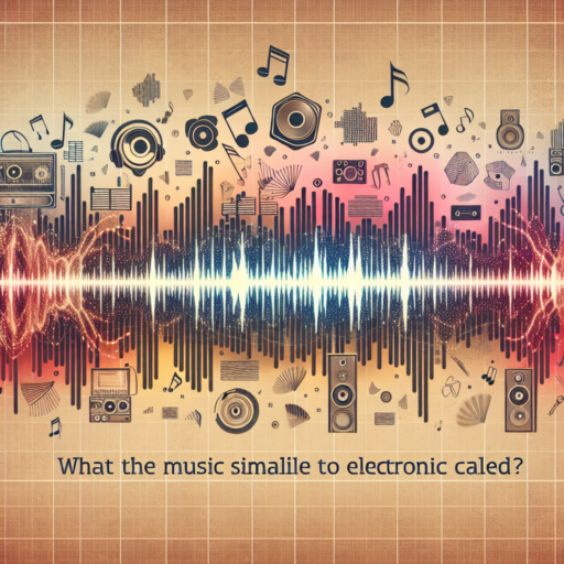 ¿Cómo se llama la música parecida a la electrónica?