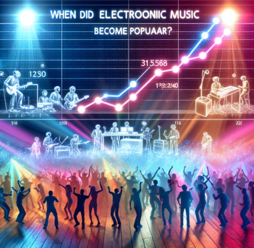 ¿Cuándo se puso de moda la música electrónica?