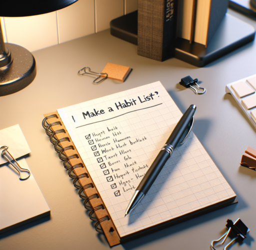 ¿Cómo hacer una lista de hábitos?