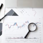 Gráfico financiero de inversión en fondos indexados