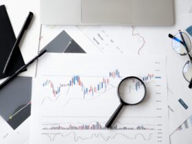 Gráfico financiero de inversión en fondos indexados