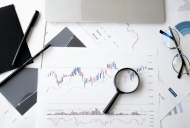 Gráfico financiero de inversión en fondos indexados